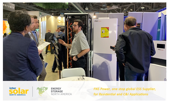 FNS Power, ISNAESNA23, intersolar North America, energy storage North America