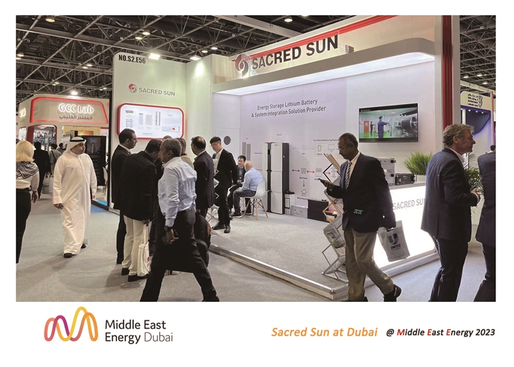 Series of Energy storage exhibitions: Sacred Sun appeared at Middle East Energy 2023