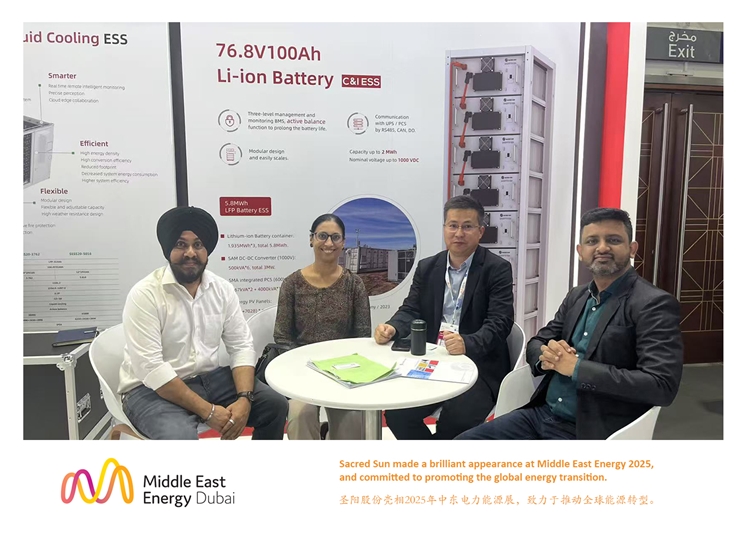 Sacred Sun made a brilliant appearance at Middle East Energy 2025